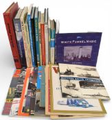 A selection of Transport themed hardcover and paperback books and publications to include A Story of