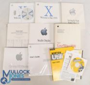 Selection of Apple MAC Software - features Mac OS X CD and user manual for Power Mac G4, 1997