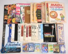 Box of ephemera to include 1920/30s Comics, Game Cards Astronaut, Snap, Little Demons, Happy