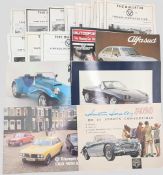 Vintage Car Sales Catalogues and Brochures to include a Austin Healey 3000MkII Uk brochure in good