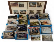 Collection of Transportation Photographs: colour photographs of trains, buses, coaches, trucks,