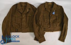 Post War 1949 Pattern Military Uniform: 2 Jackets together with 2 greatcoats (box)