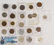 Collection of Australian Coins: consisting of 1977 50c x2, 1936 penny, 1946 2/-, 1981 Charles &