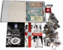 British Copper Coinage mostly pennies: together with Jubilee Crowns, Bank Notes and Sainsbury's 1998