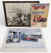 Vintage Automobile Prints Photographs, a good early Car Show Photographs possibly Crystal Palace,