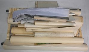 A collection of rolled Maps, transport and town planning with noted examples of Railway History of