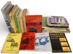 A selection of Transport themed hardcover and paperback books and publications to include British