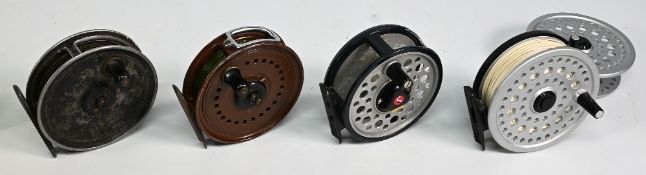 Millwards Flymaster brown finish alloy trout fly reel, 3 ½