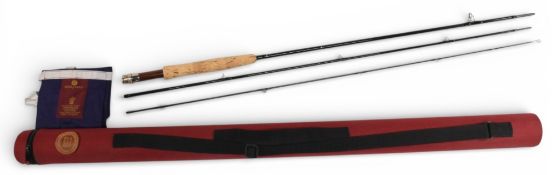 Hardy Alnwick “The Gem MkII” carbon trout fly rod, 8ft 3pc line 4#, alloy uplocking reel seat and
