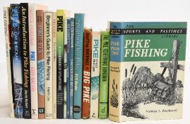Pike Fishing Books to include Pike Fishing 1961 Norman L Weatherall, The Pike Fisherman’s Handbook