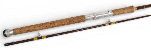 Hardy Fibalite spinning 8’ 2 piece rod, 7/8lb, cork handle with up lock reel fitting, very clean, no