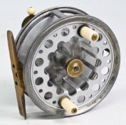 Percy Wadham’s Cowes/Dreadnought 4” casting reel c1910s with exposed rear flange for finger