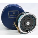Hardy Bros “Marquis Salmon No 2” alloy salmon fly reel, 4 1/8” ventilated spool, 2 screw latch,
