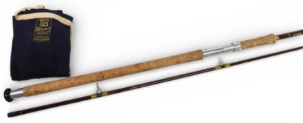 Hardy Alnwick “The Fibalite Spinning No 1” hollow glass rod, 10ft 2pc, 29” handle, alloy down