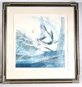 Pair framed Dart Salmon Lithographs Prints, 1992 MP (master’s proof) framed and mounted size 77cm
