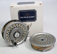 Hardy Bros Marquis 7 multiplier alloy trout fly reel with spare spool - 3 7/16