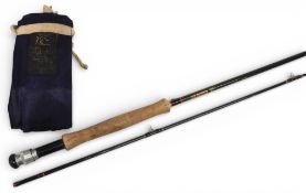 Hardy Alnwick “Hardy” graphite carbon trout fly rod, 9ft 2pc line 9010#, uplocking alloy reel
