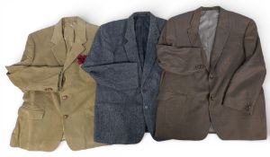 3x Outdoor Sports Fishing and Hunting Blazer/Jackets, with makers of Digel, HR Tweed Gurteen,