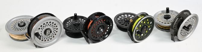 Various Reels and Spools (8) to include a Shakespeare (Youngs) Beaulite 3 5/8” trout alloy fly