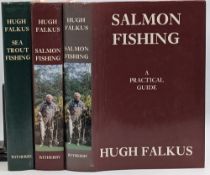 Hugh Falkus Salmon Fishing Practical 1974 and 1974 Nov, reprinted edition, and Sea Trout Fishing 2nd