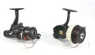 Abu Cardinal 43 fixed spool reel with size 3 spare spool, good bail, counter balanced handle, rear