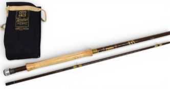 Hardy Alnwick Richard Walker Reservoir Superlite hollow glass trout fly rod, 9ft 3” 2pc, line 7/