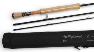 Wychwood Extremis H-L-S carbon fly rod o AO 483, 9ft 6” 3pc, line 8#, double alloy uplocking reel