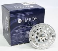 Hardy Bros “Angel 2” alloy 6/7 spool, in cloth pouch and original box. Looks unused