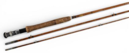 Chapman “The Millbrook” split cane trout fly rod, 10ft 2pc alloy uplocking reel seat (note locking