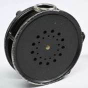 Hardy Bros “The Perfect” alloy sea trout/light salmon fly reel, 3 7/8” ventilated spool, brown