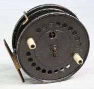 JW Young & Son retailed Ogden Smiths patent 4 ½” casting reel twin handled, patent brake lever,