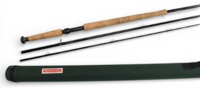 Redington Red Fly carbon salmon fly rod, 14ft 3pc line 9/10, 26” handle, alloy uplocking reel seat