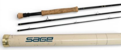 Sage SP 7100-3 Graphite IV – 4 3/8oz carbon trout fly rod, 10ft 3pc line 7#, alloy double