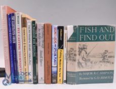 13x Books on Fishing - British Fresh-Water Fishes 1984 Rev W Houghton, The Complete Fisherman 1983