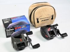 Abu Garcia Ambassadeur Max bait casting reel LHW, twin handles, star drag spindle tensioner, very