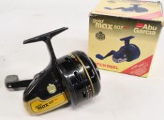 Abu Garcia Gold Max 507 Mk2, closed face reel, lightly used condition, turns well, in MOB.