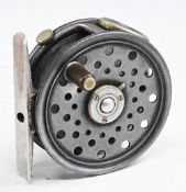 Hardy Bros St George Junior alloy trout fly reel 2 9/16” dia’ with agate line guide (no cracks)