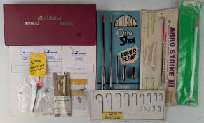 Carded unused vintage fishing tackle: ultra night indicator, Junior Angler line by Henderson Clarke,