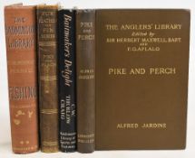 Vintage Fishing Books to include Pike and Perch 1898 Alfred Jardine, Baitmaker’s Delight 1953 C W
