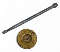 Hardy Disgorger and combined small priest, full stamped. Hardy brass twin bobbin wire spool holder