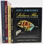 Salmon Fishing Books to include Salmon Flies 1978 Poul Jorgensen, Classic Salmon Flies 1983 James