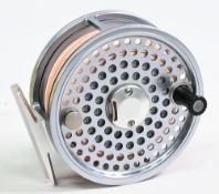 JW Youngs & Sons Jubilee 5350 alloy fly reel 3.5” dia in anodised finish, quick release spool,
