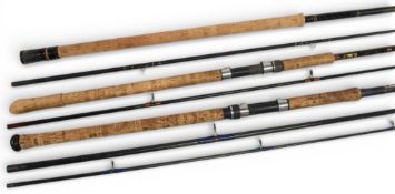 Bruce & Walker carbon spinning rod, 11ft 2pc, 26” handle, Fuji down locking reel set, lined rings,