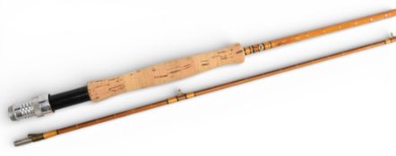 Hardy the Perfection 8’6”, 2 piece trout fly rod, No. H8754, revarnished, looking very clean,