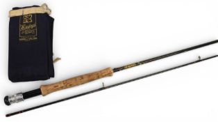 Hardy Alnwick “Hardy” graphite carbon trout fly rod, 9ft 2pc line 6/7#, alloy uplocking reel seat