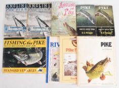Pike Fishing Books to include Angling For Pike c1936 John Bickerdyke, Angling For Pike 1937 John