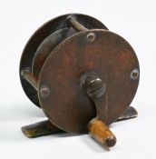 Francis Walbran of Leeds Maker 2” all brass fly reel stamped by the makers to the sole of the