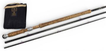 Hardy Alnwick “Favourite” graphite salmon fly rod, 14ft 3pc line 10#, 26” handle, alloy uplocking