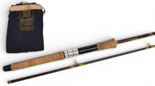 Hardy Alnwick Fibalite spinning rod, 7ft 2pc, 7/8 lbs, 14” handle, alloy uplocking reel seat,