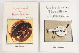 2x Fishing Books by John Stephenson – Rosewood to Revolution The Development of the Centrepin